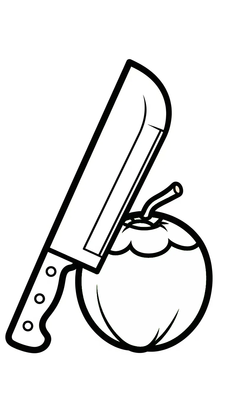 coloriage Noix de Coco gratuit