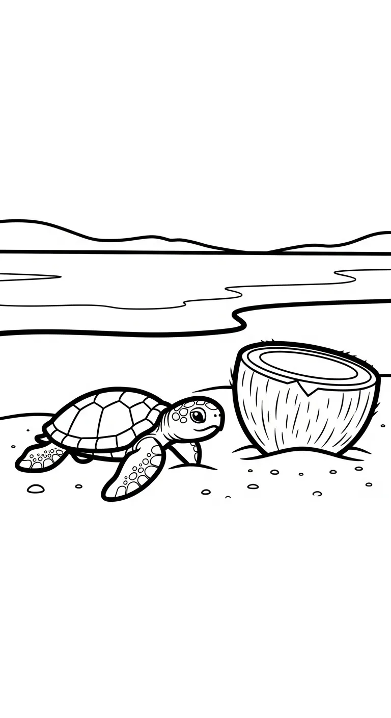 coloriage Noix de Coco et dessin a imprimer 2
