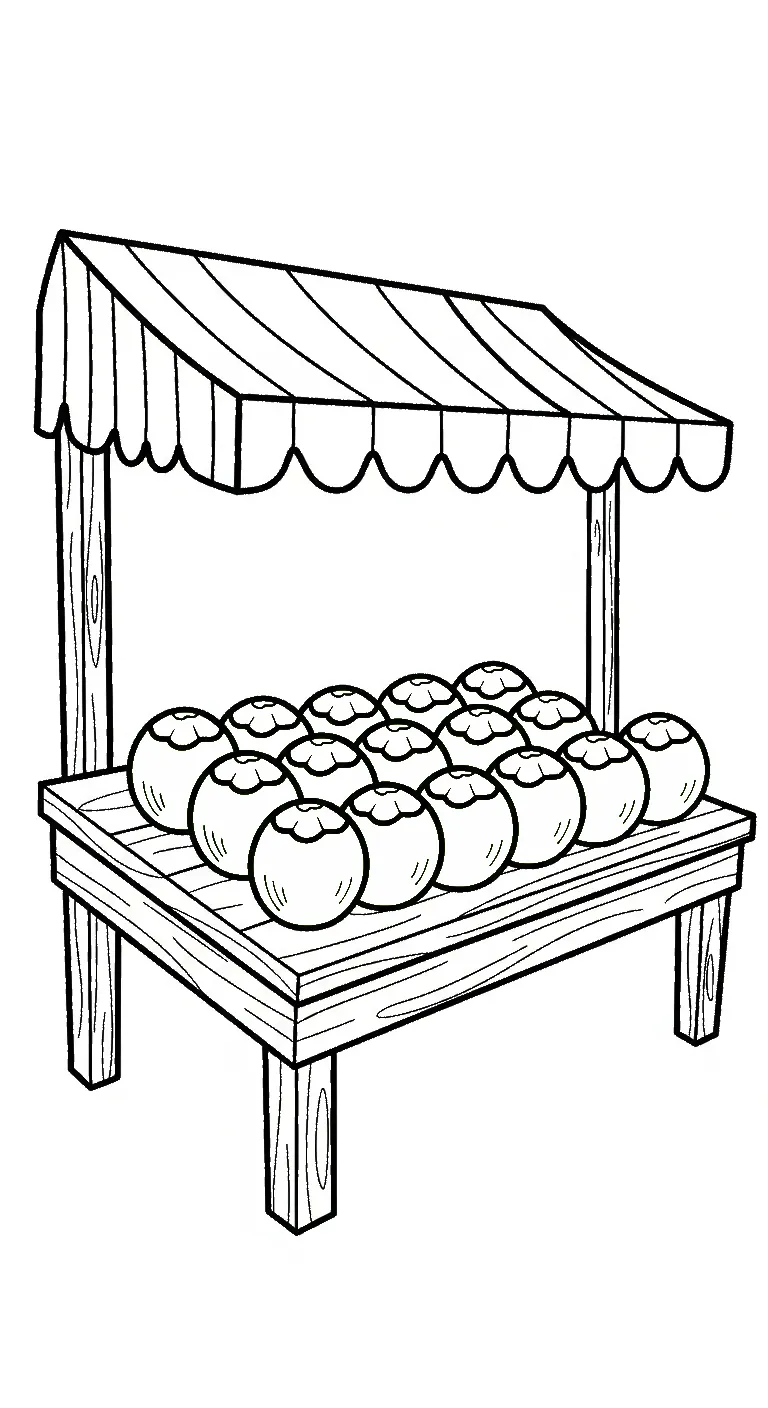 coloriage Noix de Coco pour enfant de 4 ans 1