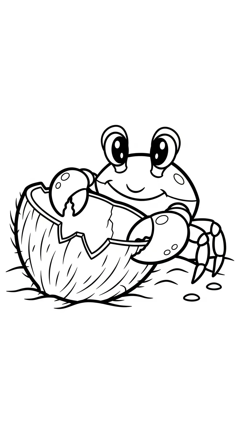 coloriage Noix de Coco a imprimer gratuitement