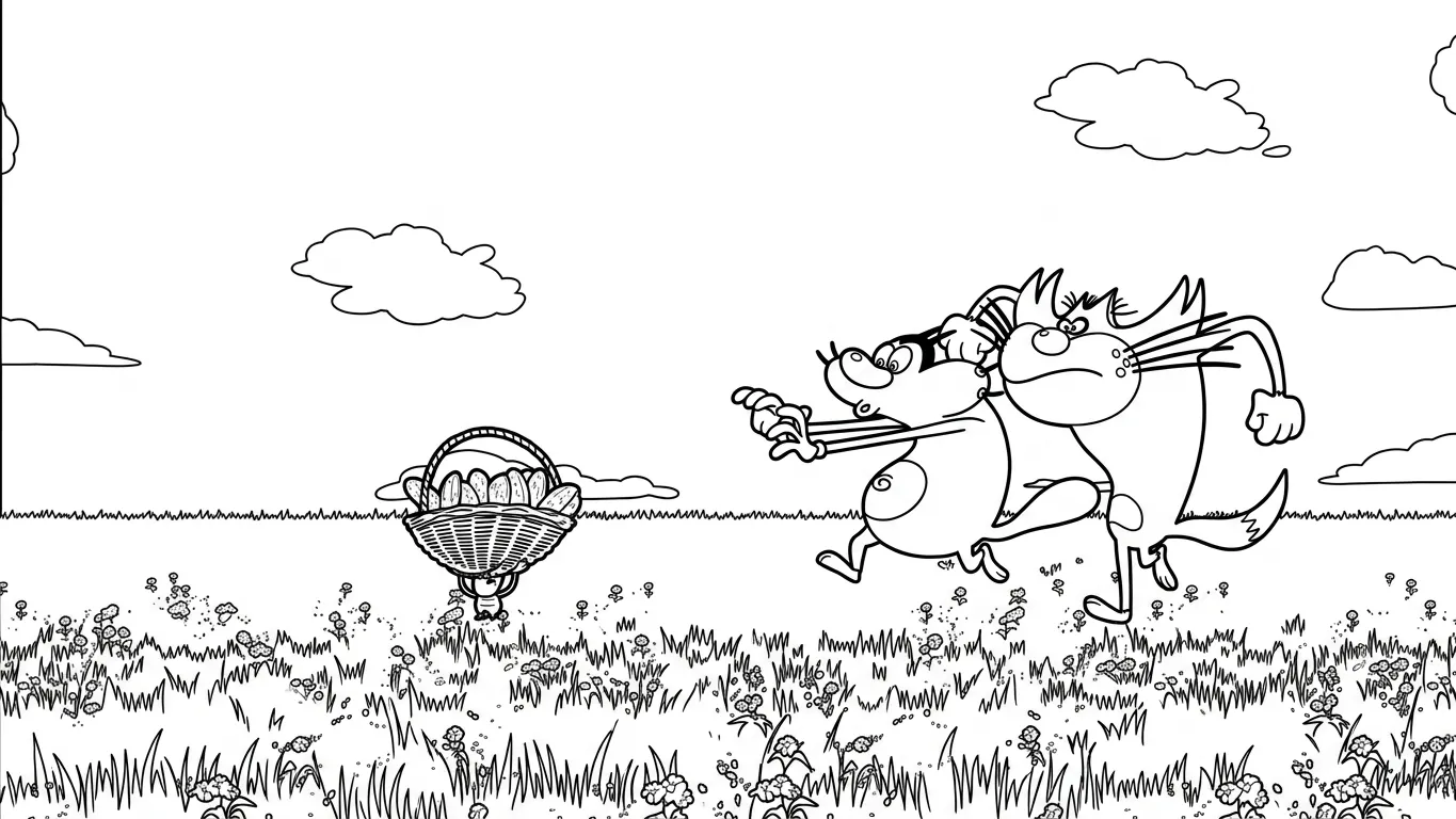 coloriage Oggy pour enfants a imprimer 1