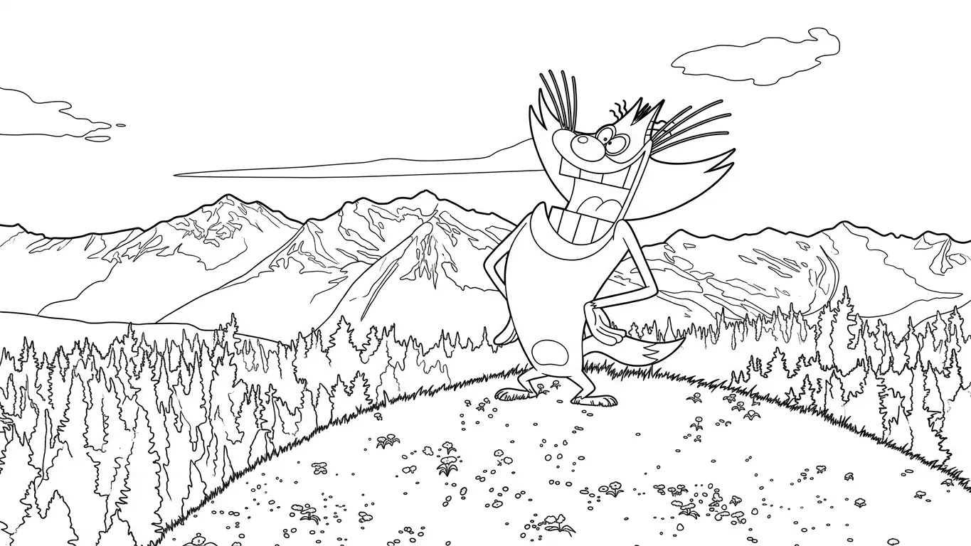 coloriage Oggy à imprimer a4