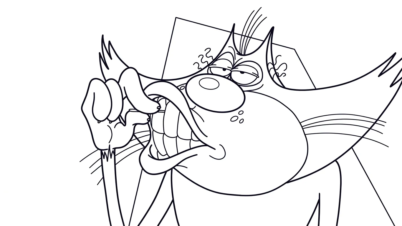 coloriage Oggy gratuit
