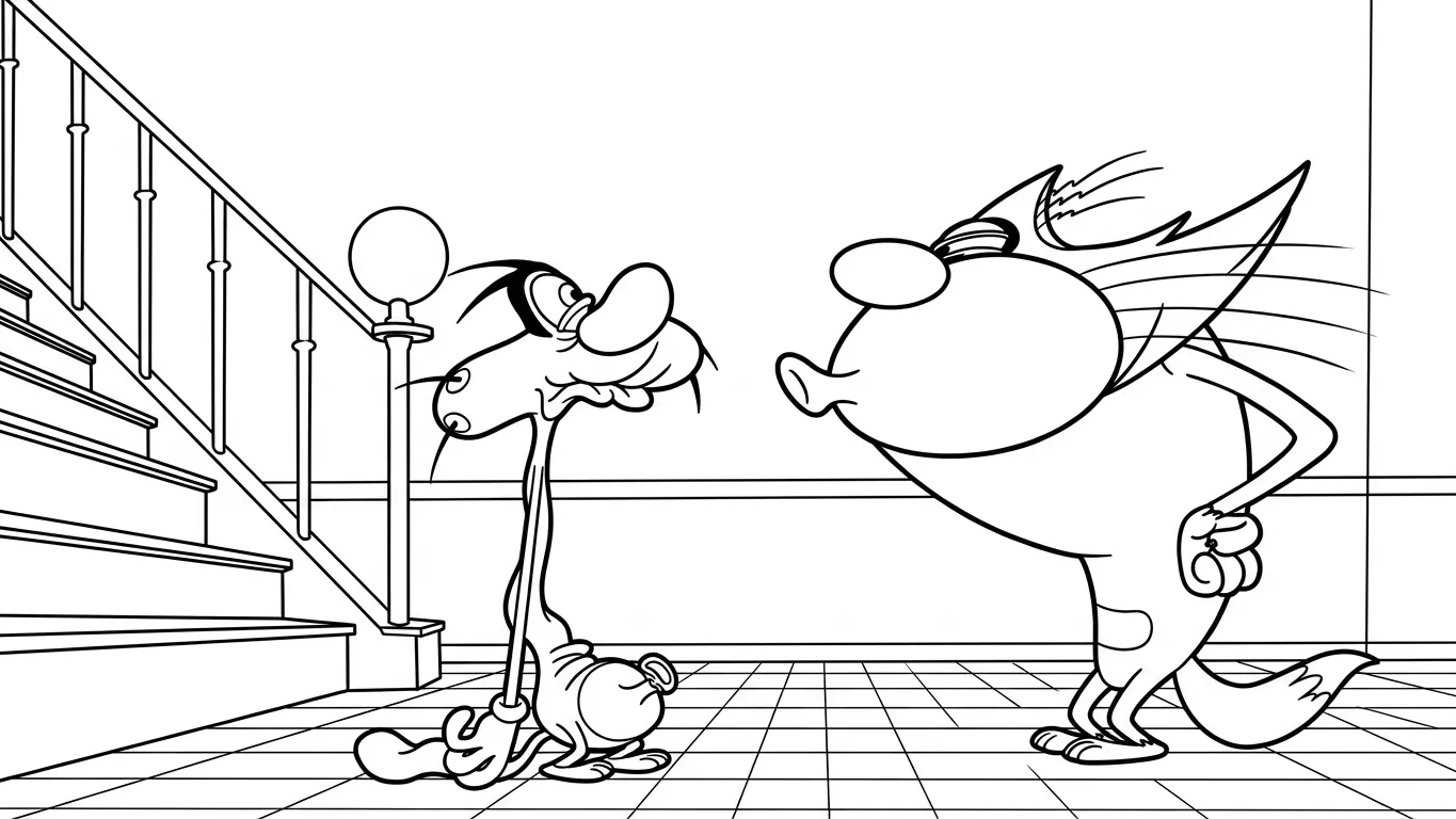 coloriage Oggy a dessiner et imprimer 1
