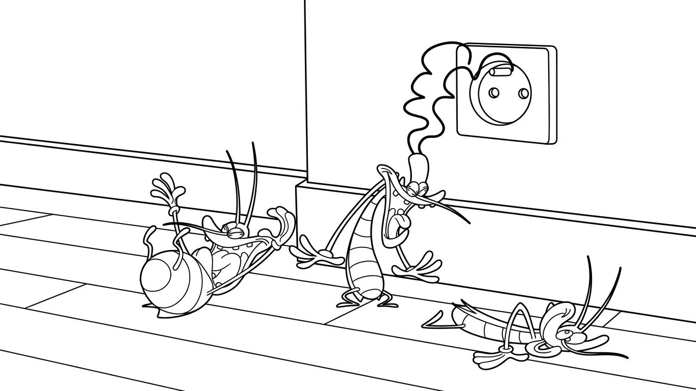 coloriage Oggy gratuit à imprimer 1