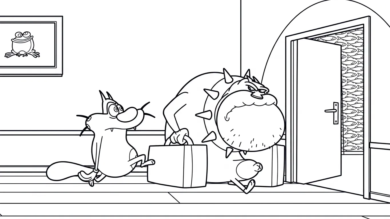 coloriage Oggy et dessins