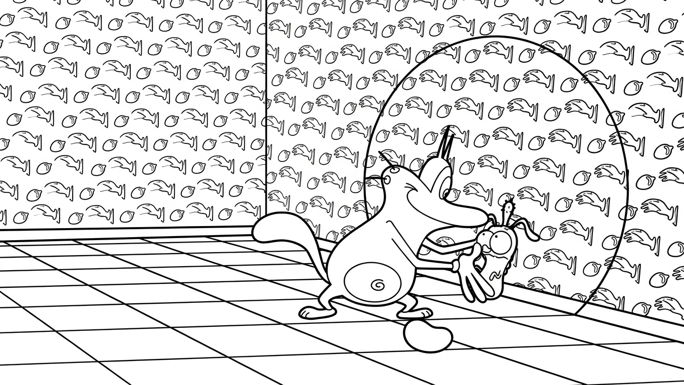 coloriage Oggy gratuit en ligne 2