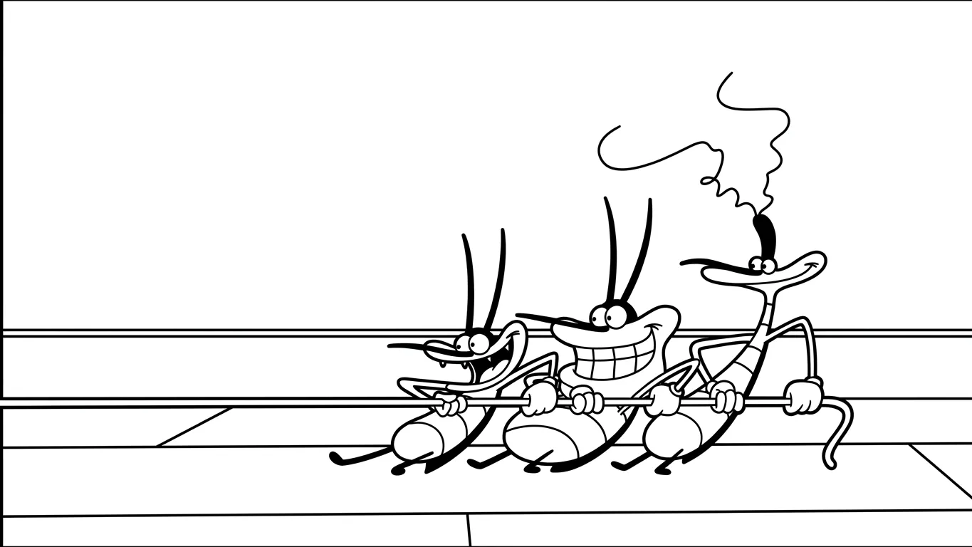 coloriage Oggy pour enfant de 10 ans