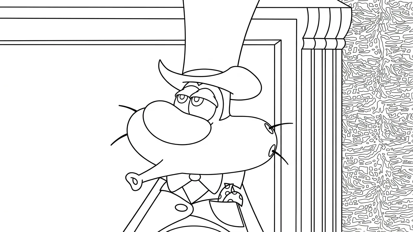 coloriage Oggy et apprentissage 2
