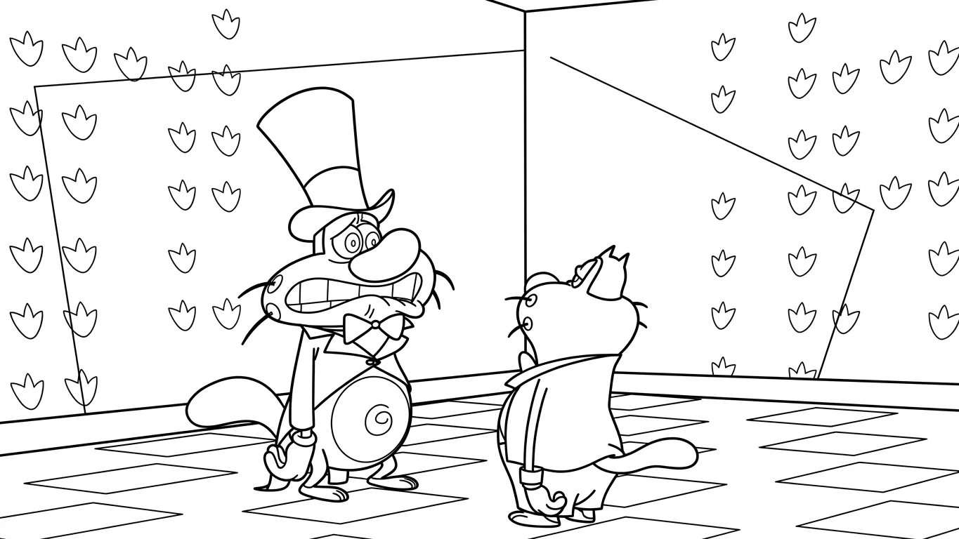coloriage Oggy à imprimer a4 1