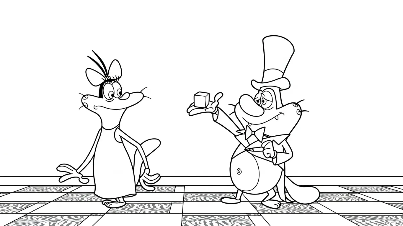 a imprimer coloriage Oggy gratuit 1