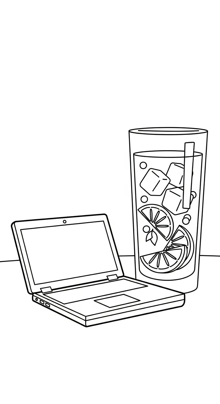 coloriage Ordinateur Portable et dessin a imprimer