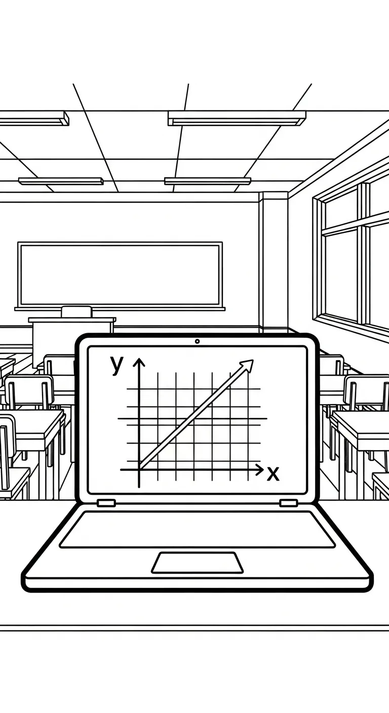 coloriage Ordinateur Portable gratuit en ligne