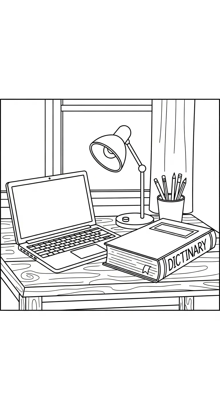 coloriage Ordinateur Portable pour enfant de 2 ans