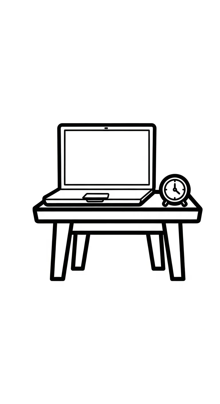 coloriage Ordinateur Portable à imprimer pdf gratuit 1