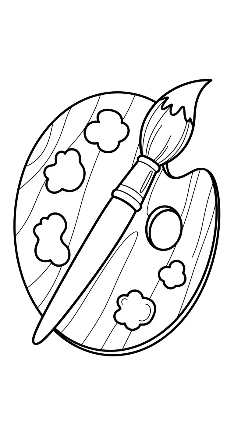 coloriage Peintre pour enfants a imprimer gratuit