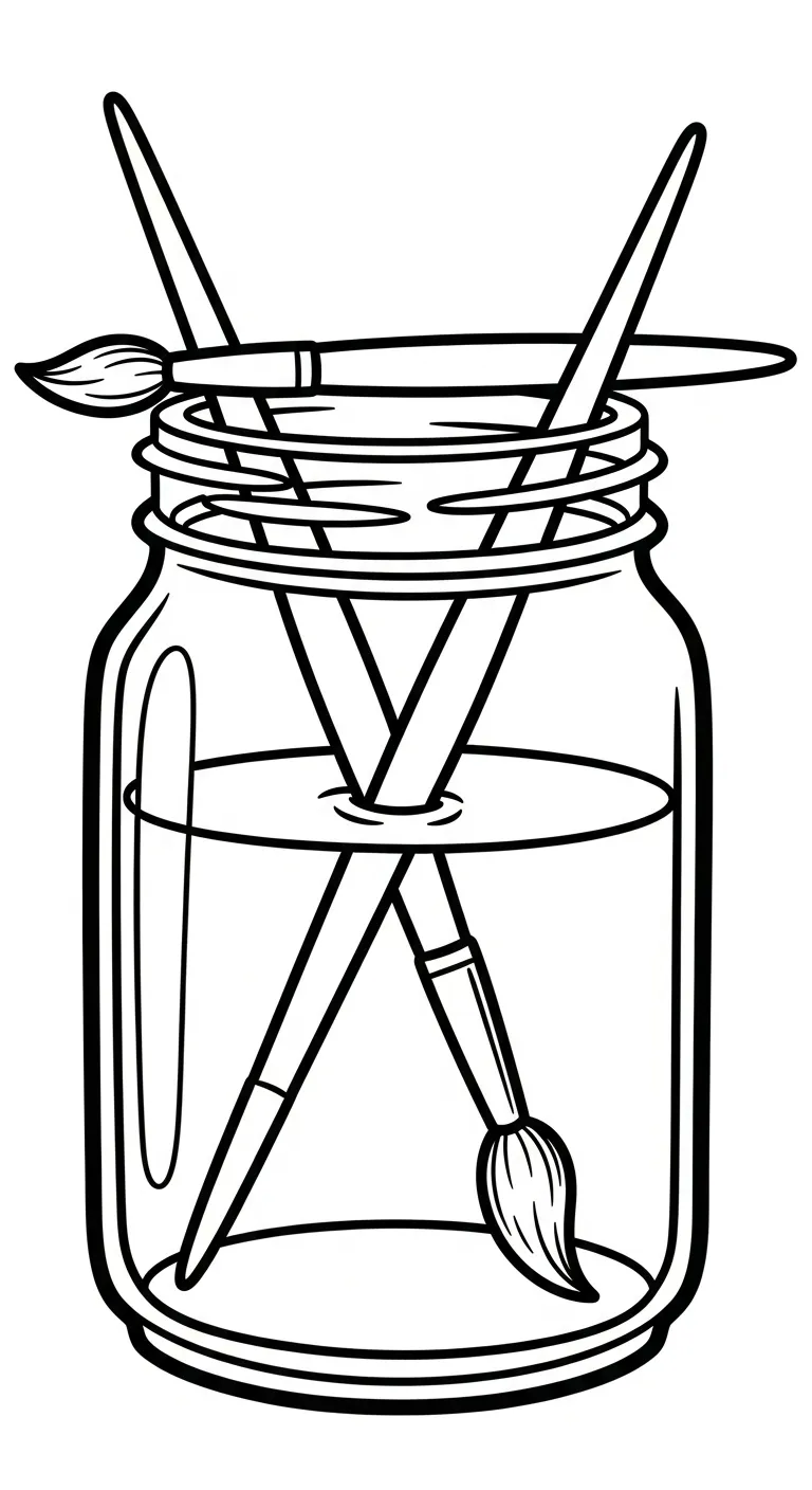 coloriage Peintre et decoupage