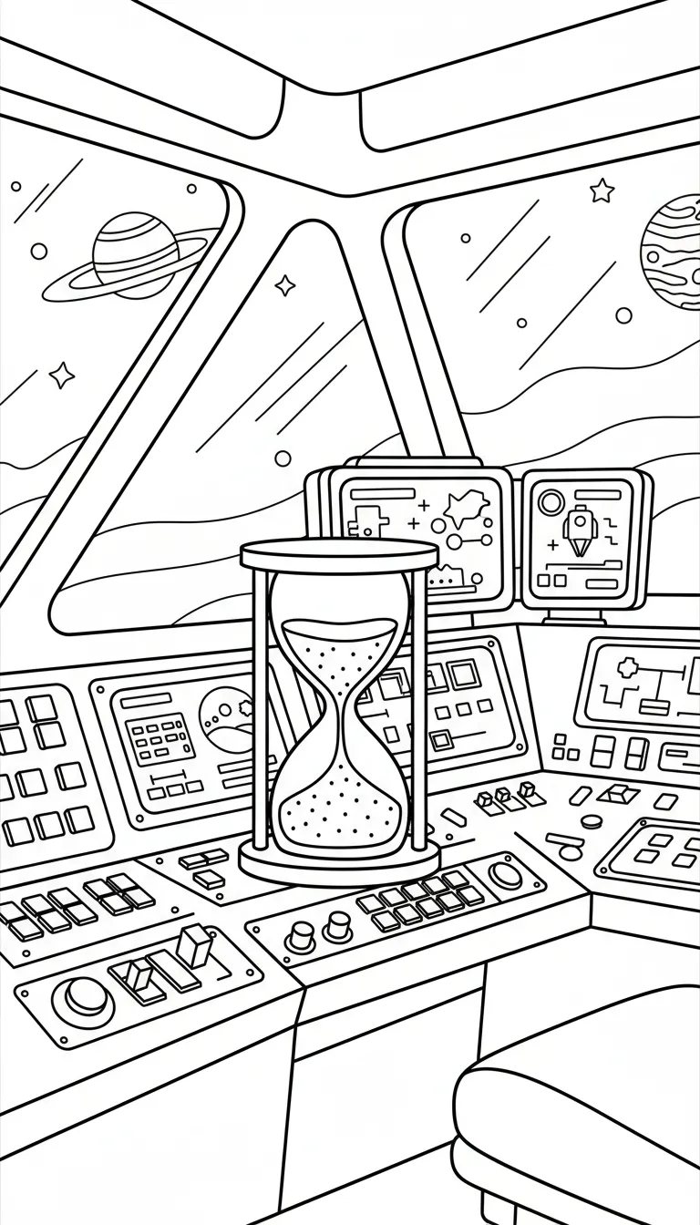 coloriage Sablier et dessins