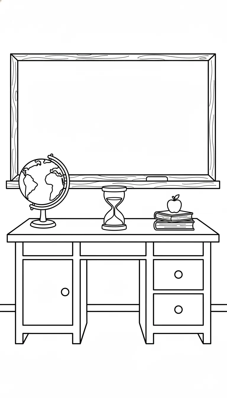 coloriage Sablier à imprimer pdf gratuit 1