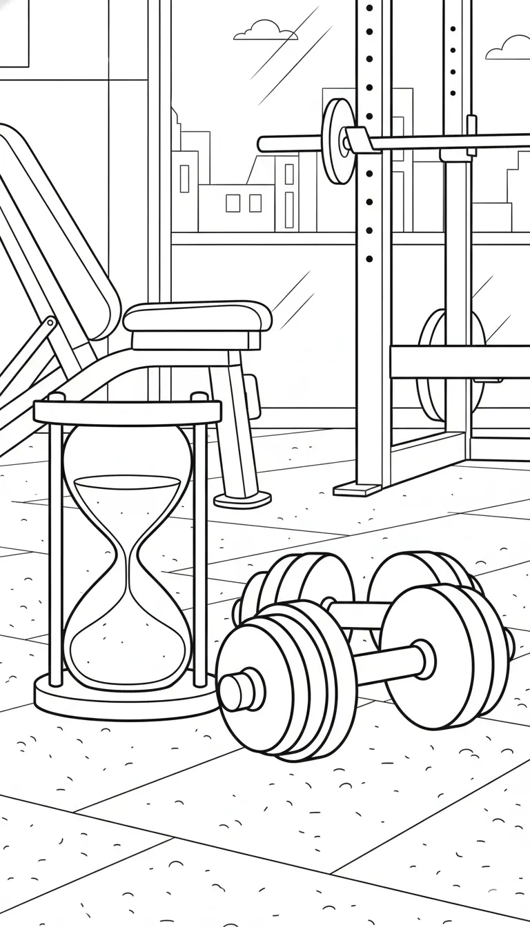 coloriage Sablier gratuit