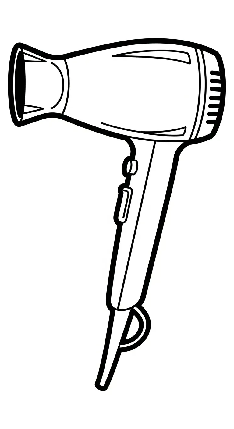 télécharger coloriage Sèche cheveux gratuit