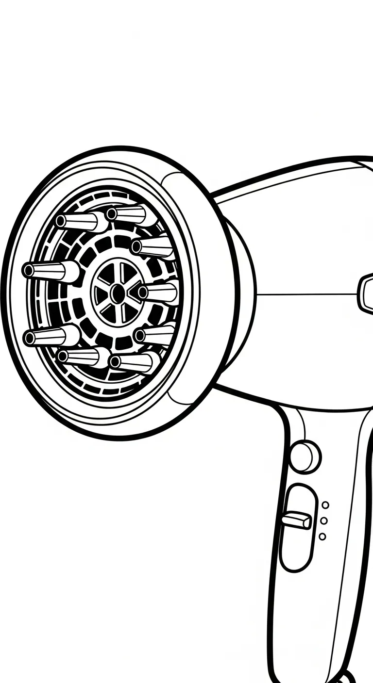 télécharger coloriage Sèche cheveux gratuit 1