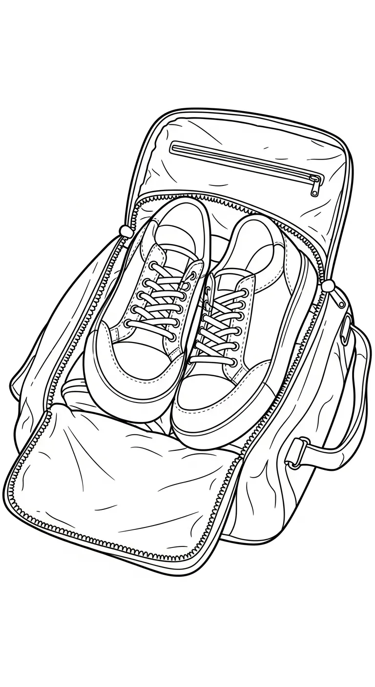 coloriage Sneakers et découpage à imprimer 1