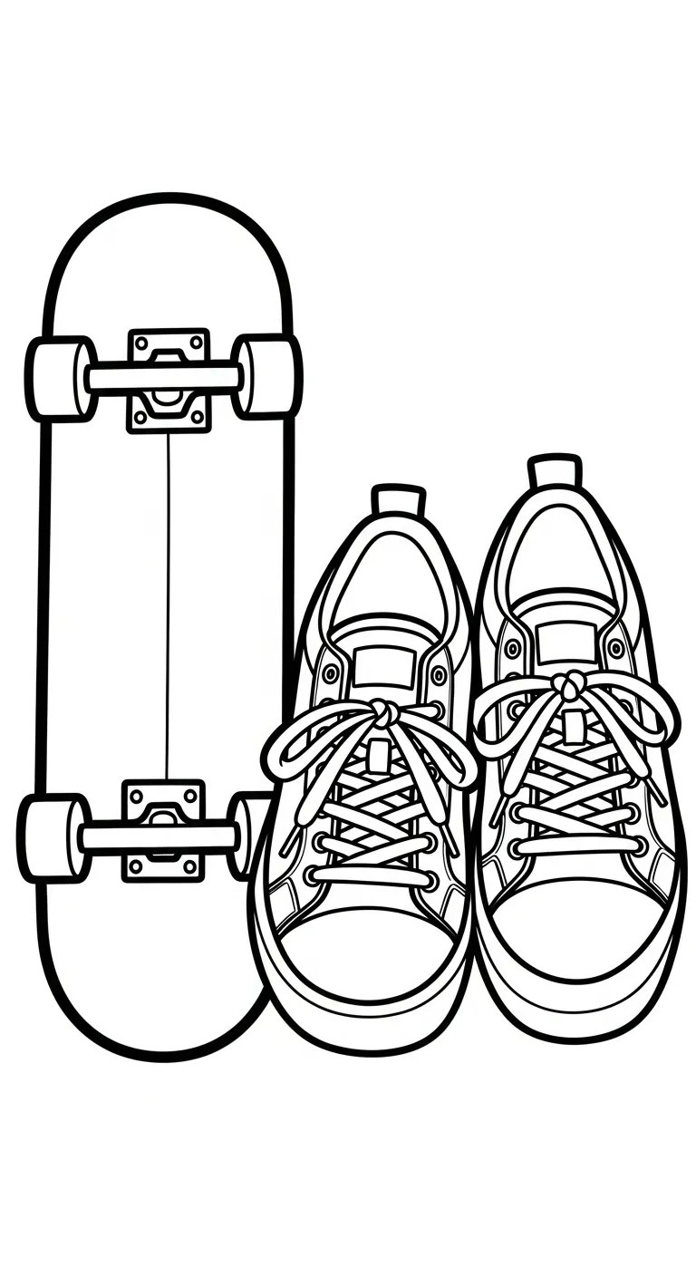 coloriage Sneakers à imprimer pour enfant de 10 ans