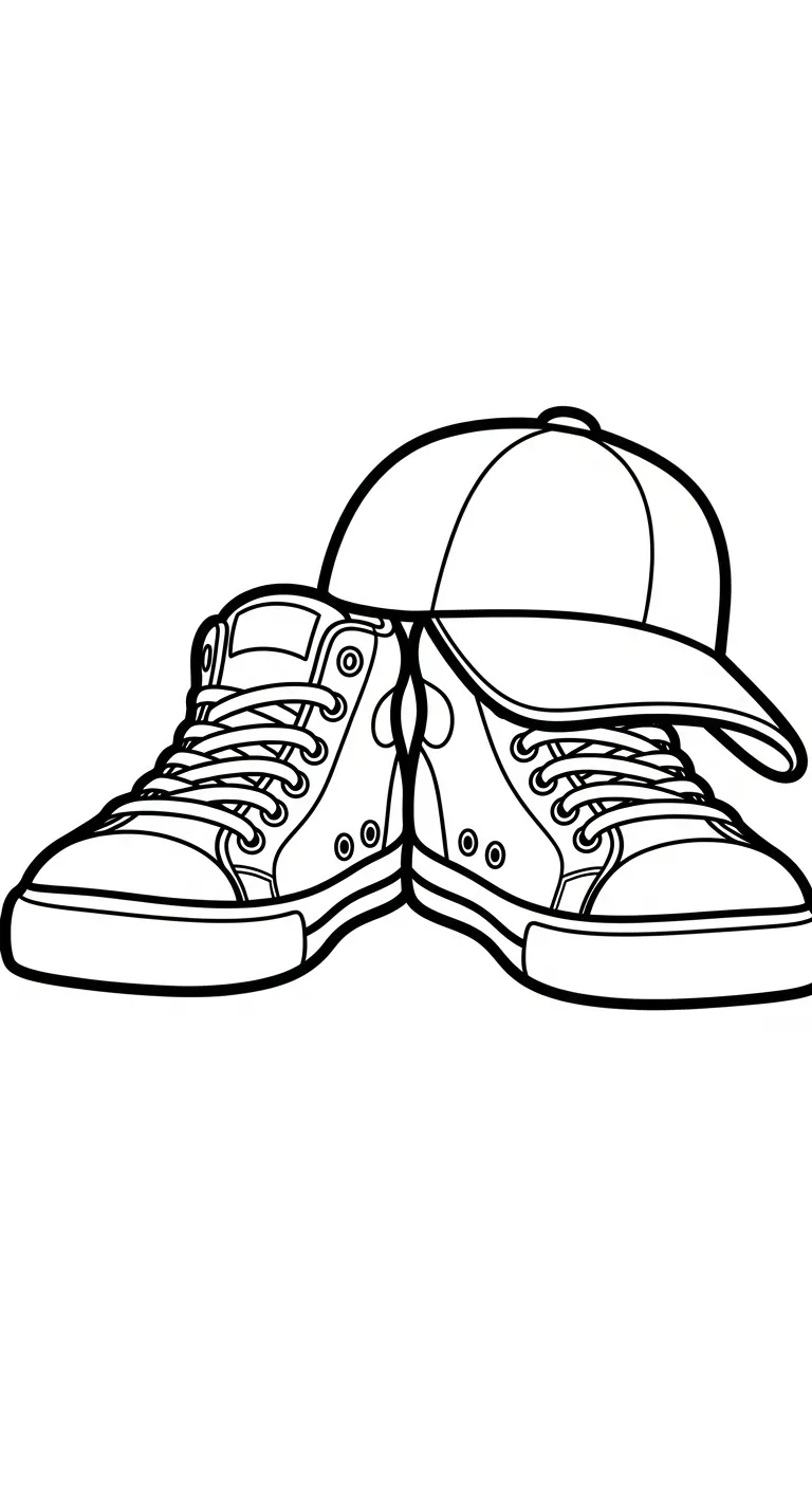 coloriage Sneakers a imprimer gratuitement