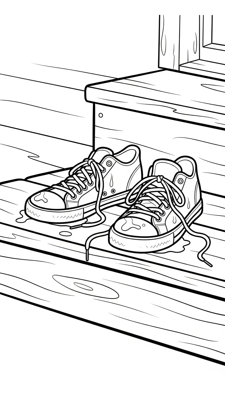 coloriage Sneakers a dessiner et imprimer