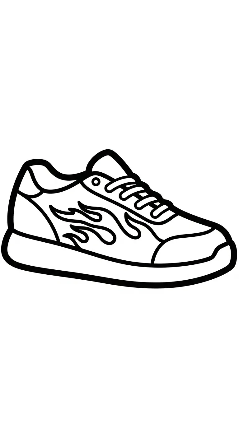 coloriage Sneakers a telecharger