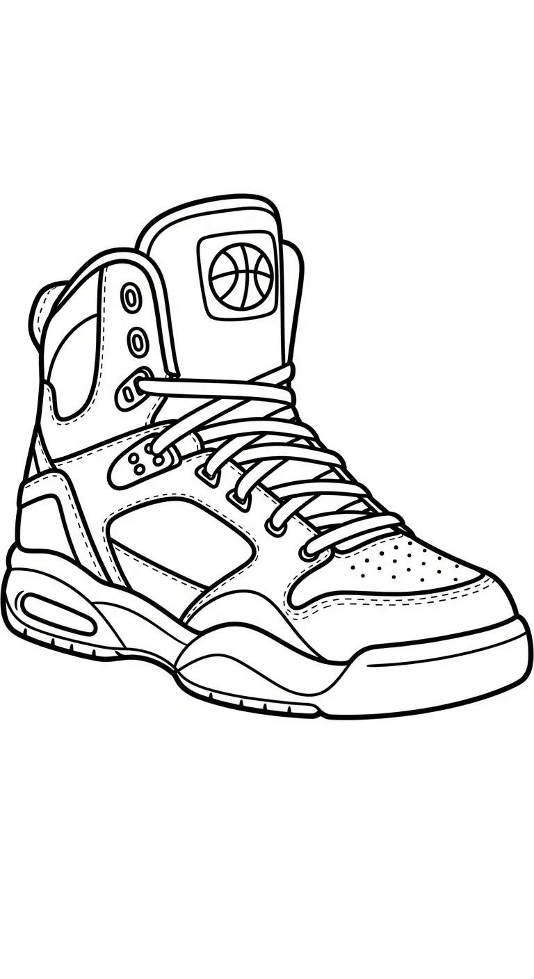 coloriage Sneakers a dessiner en ligne