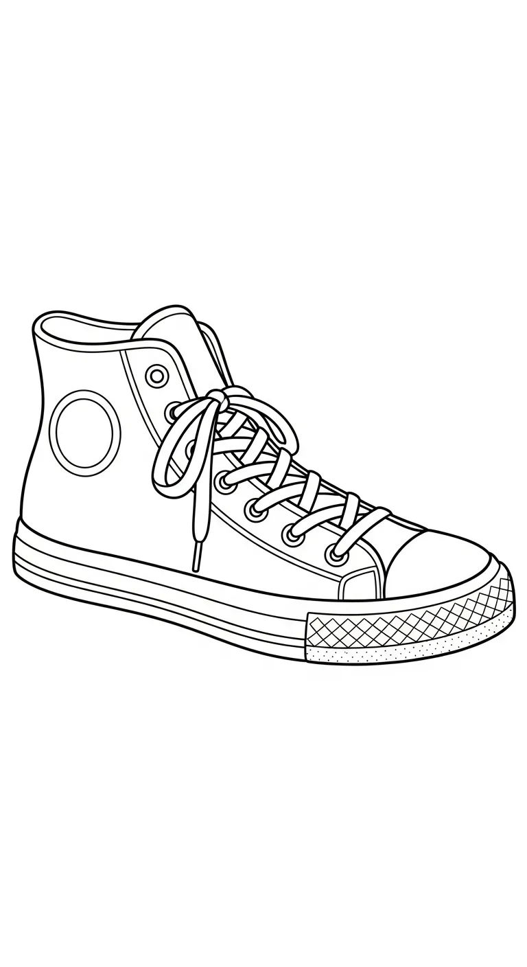 coloriage Sneakers à imprimer pdf