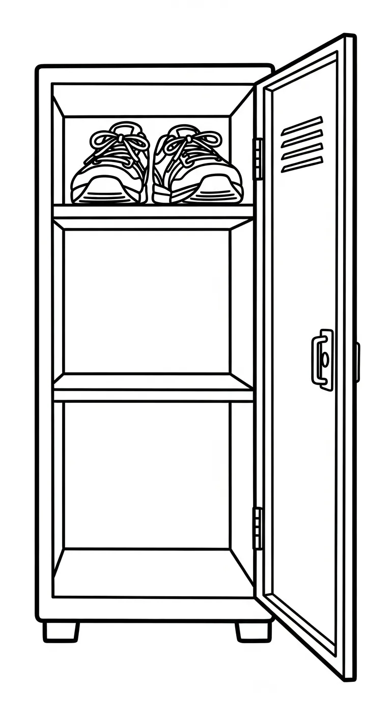 coloriage Sneakers pour enfant de 7 ans