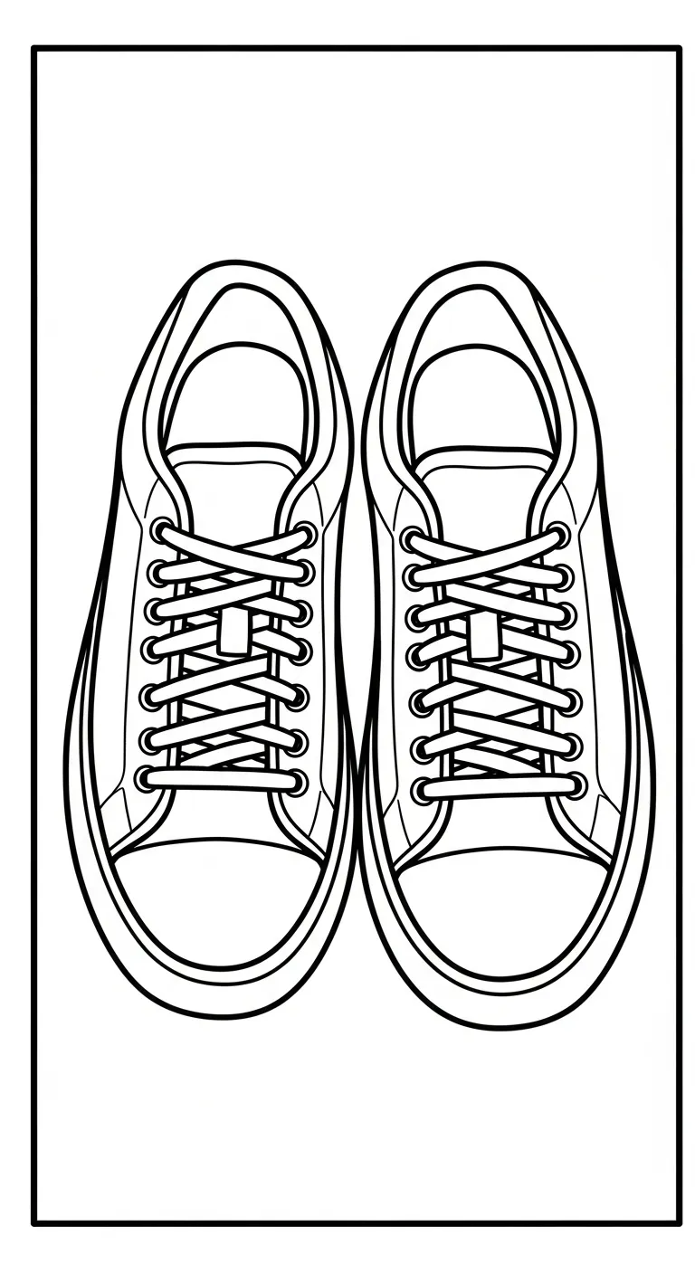 coloriage Sneakers pour primaire 1