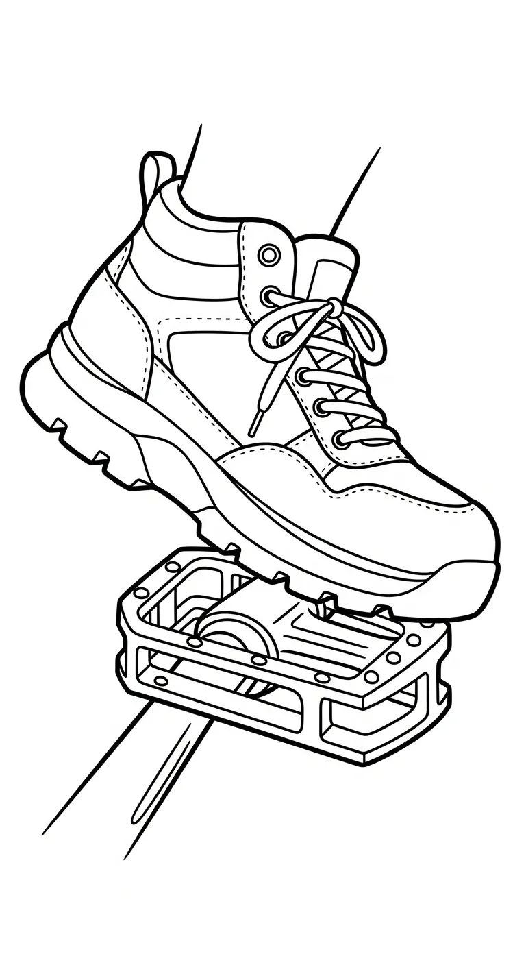 coloriage Sneakers pour enfants à imprimer 1