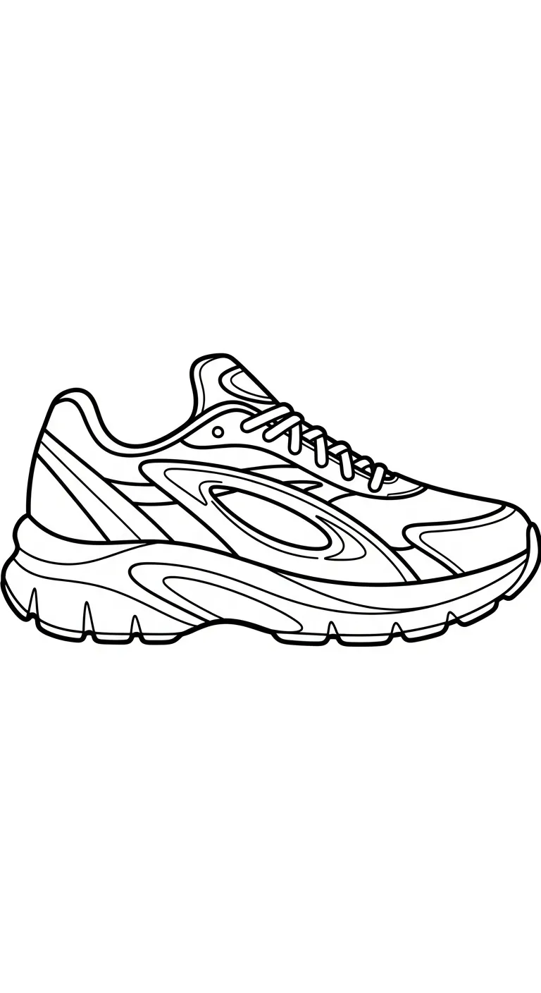 image pour coloriage Sneakers enfant