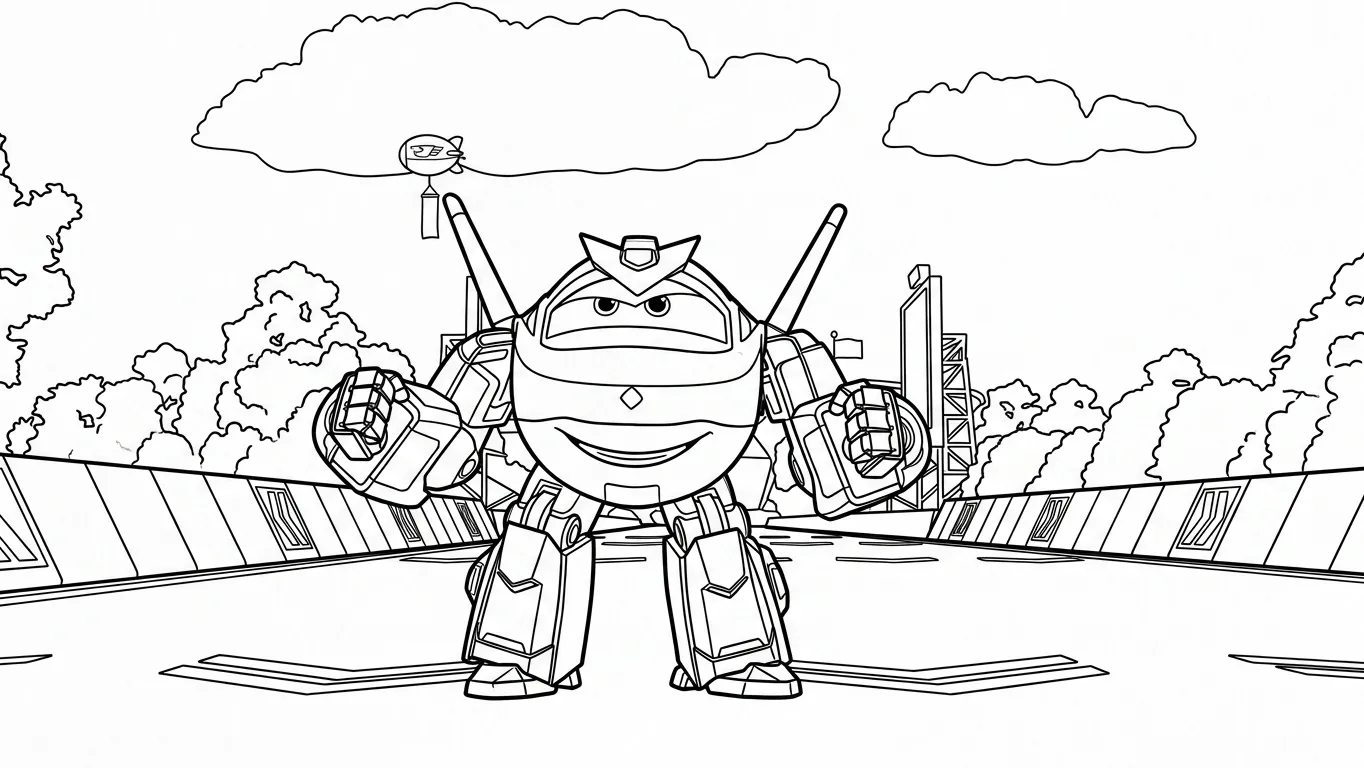 coloriage Super Wings a dessiner en ligne