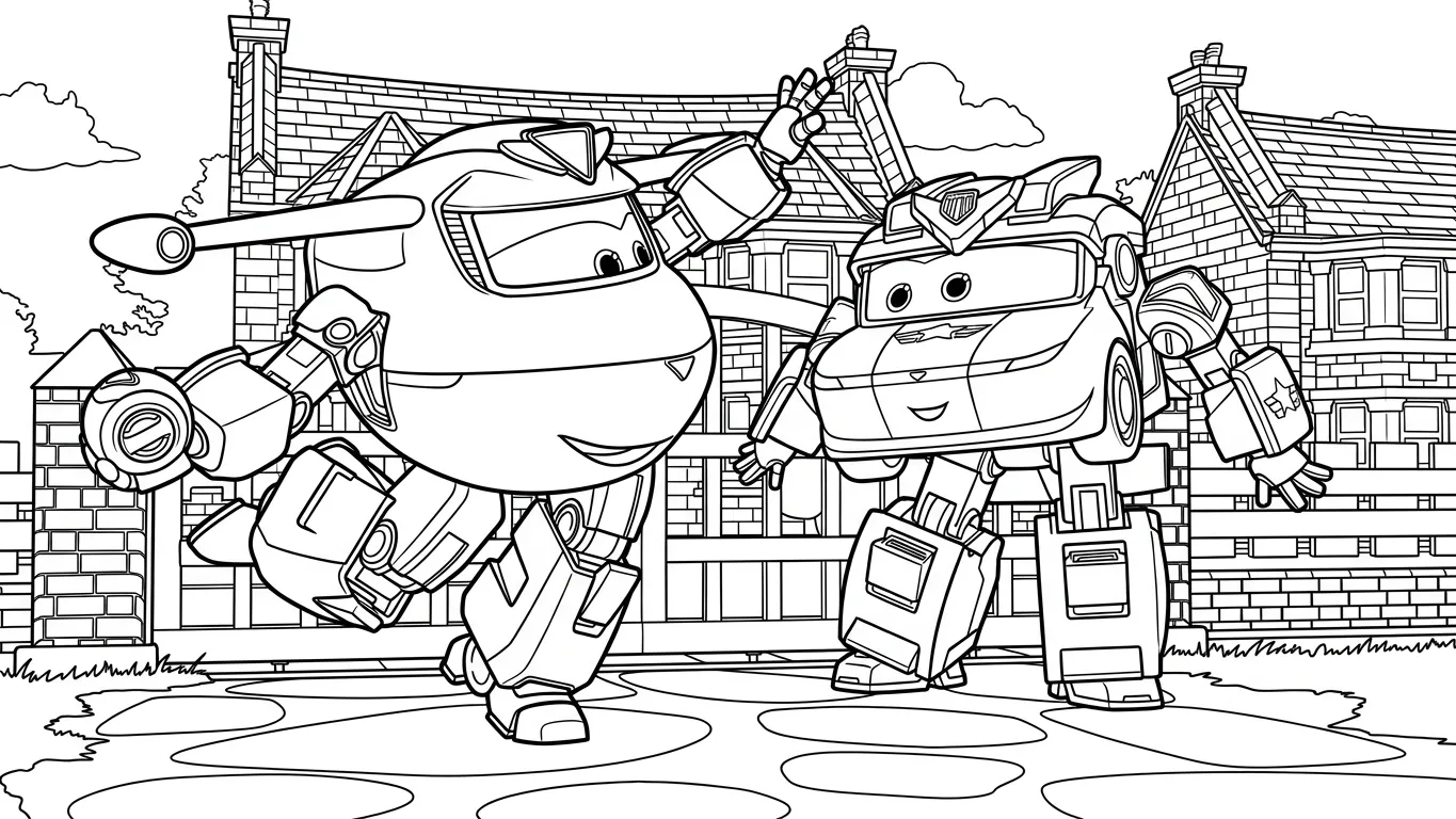coloriage Super Wings et dessins 1