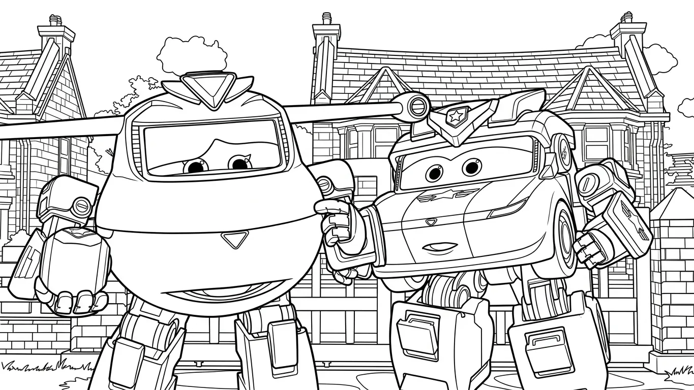 coloriage Super Wings a imprimer gratuit