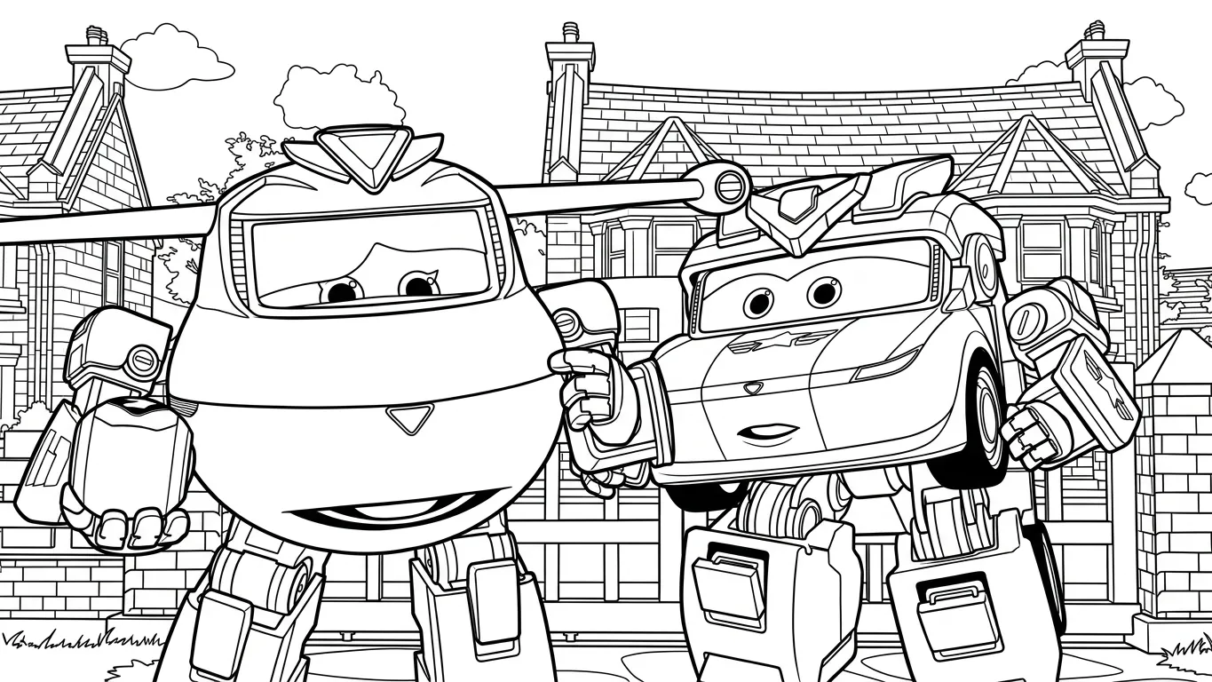 imprimer coloriage Super Wings pour enfant 1