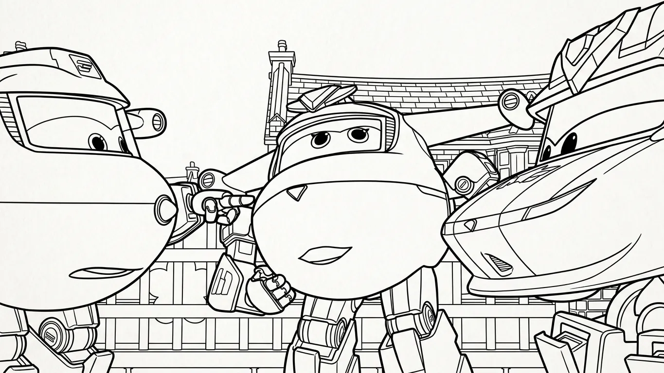 coloriage Super Wings gratuit 1