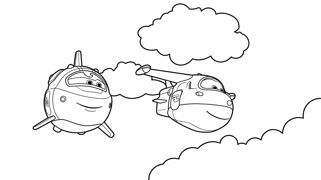coloriage Super Wings gratuit