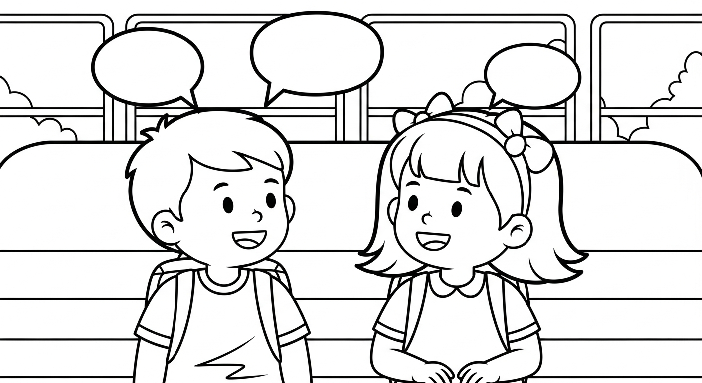 coloriage Autobus Scolaire updated à imprimer