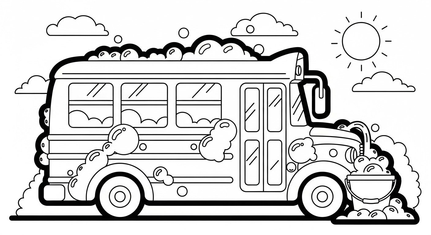 coloriage Autobus Scolaire updated pour enfant