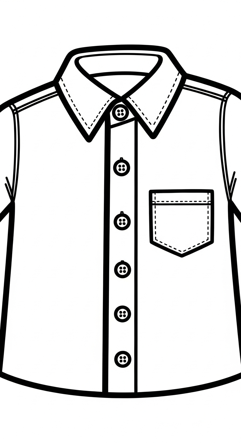 coloriage Chemise a colorier en ligne