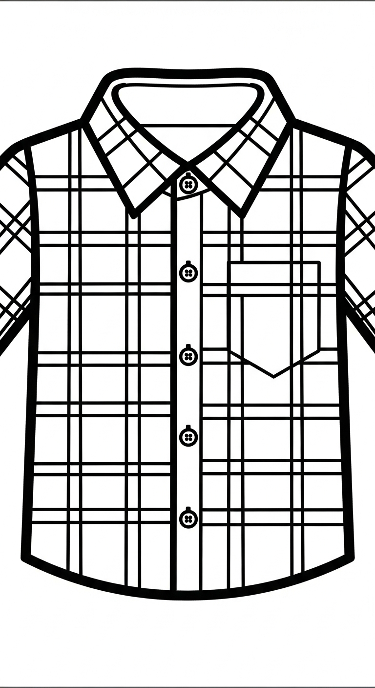 coloriage Chemise a telecharger