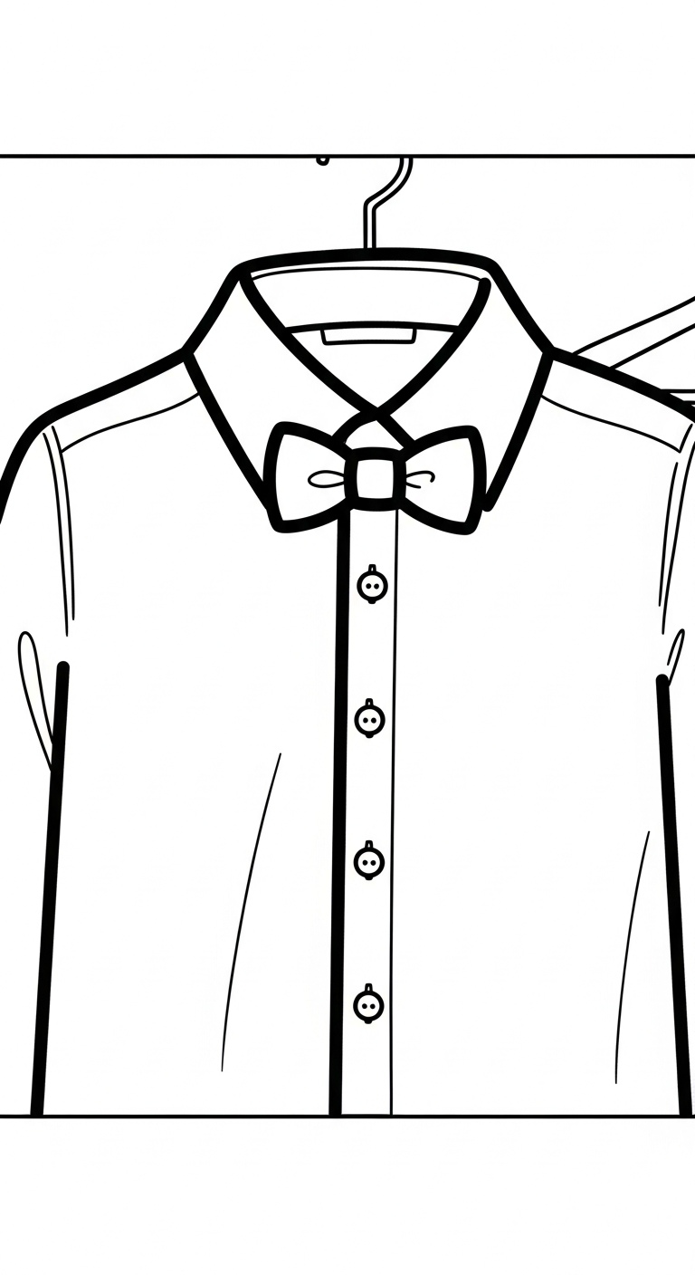coloriage Chemise gratuit a imprimer 2