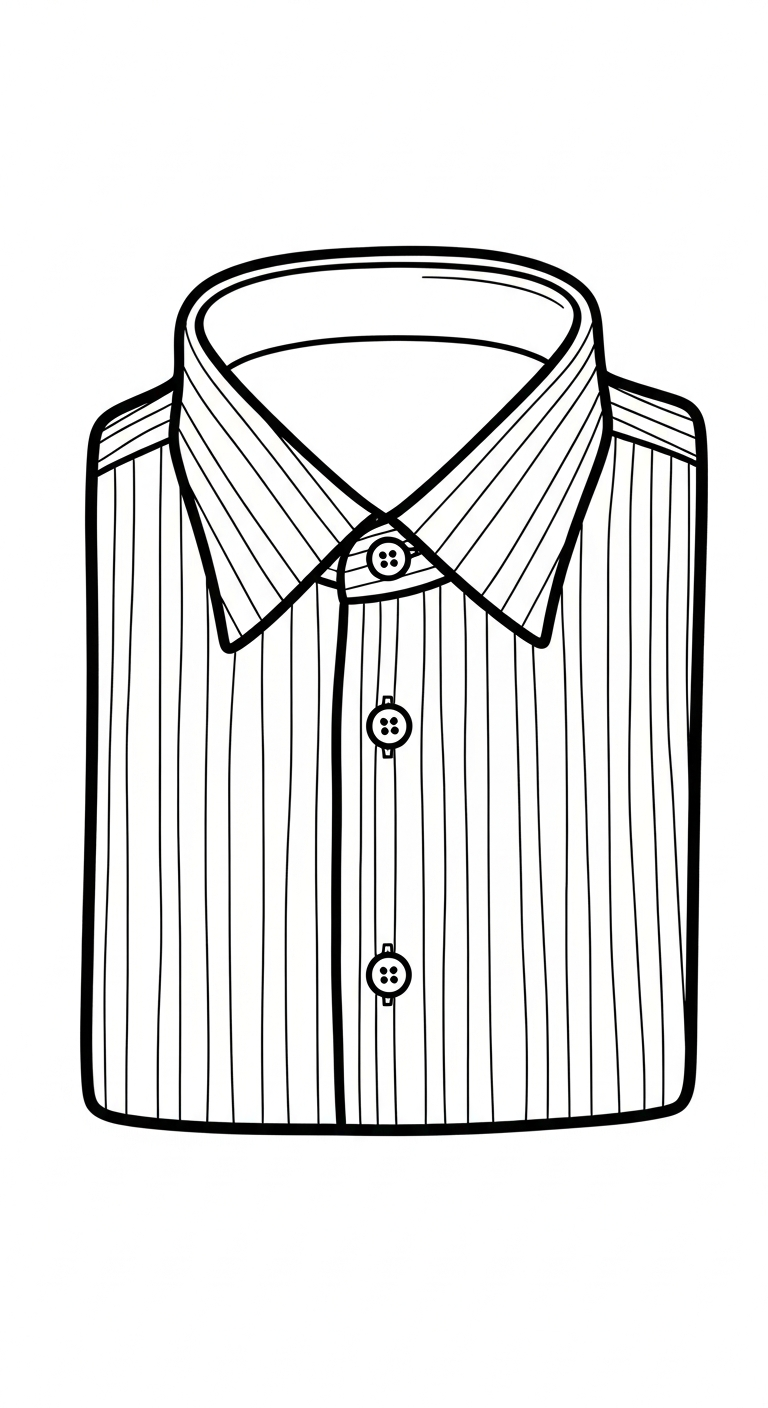 coloriage Chemise en ligne pour enfant