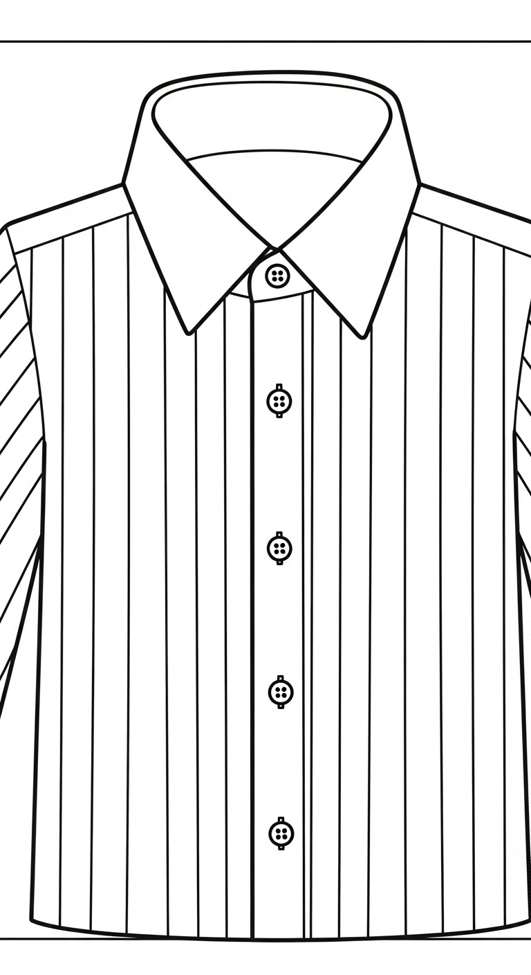 coloriage Chemise pour enfants à imprimer 1